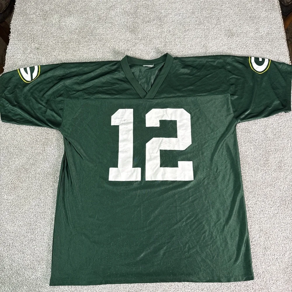 Aaron Rodgers #12 Packers Legend Jersey XL Green Bay NFL Vintage